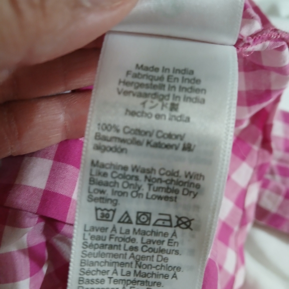 J. Crew Pink Checkered Button Down Shirt - Picture 8 of 8
